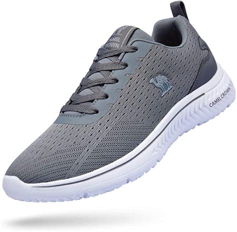 men's grey athletic shoes|grey casual sneakers for men.